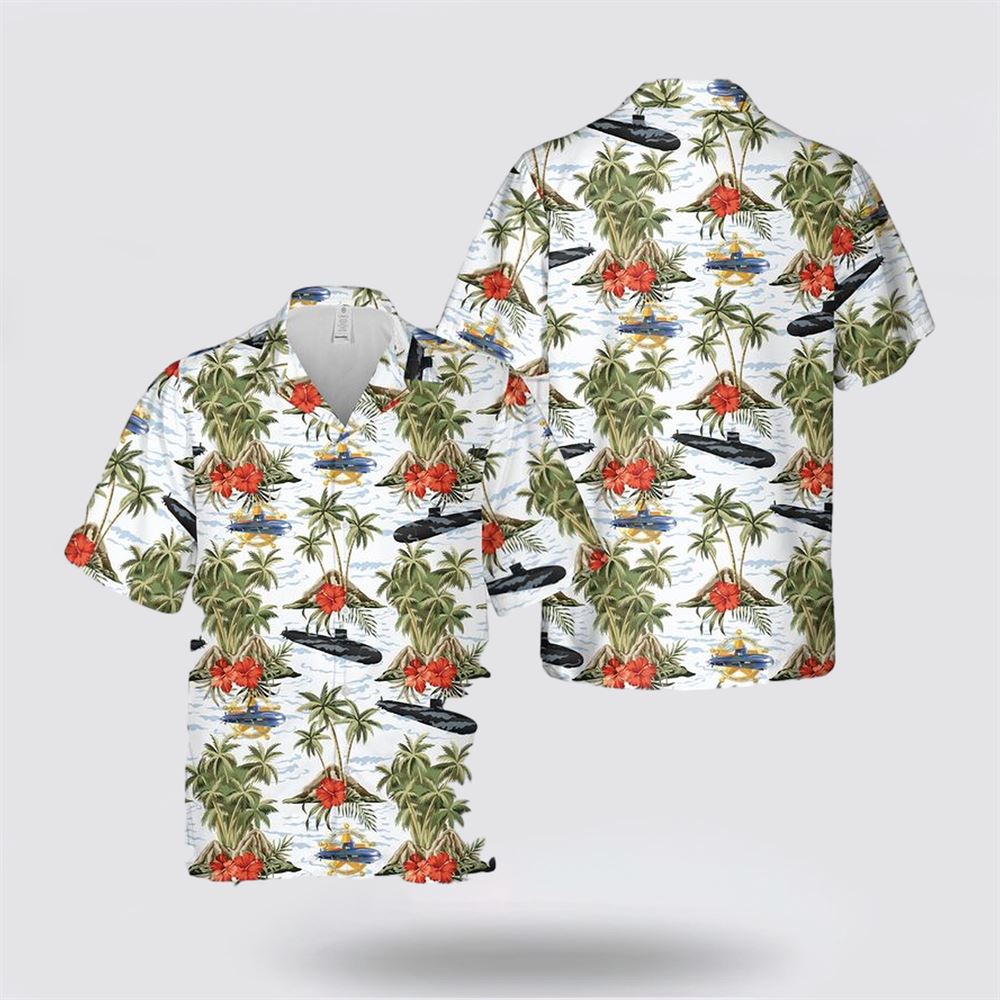 US Navy USS Texas (SSN-775) Hawaiian Shirt - Hawaiian Shirt Gifts For Navy Soldiers