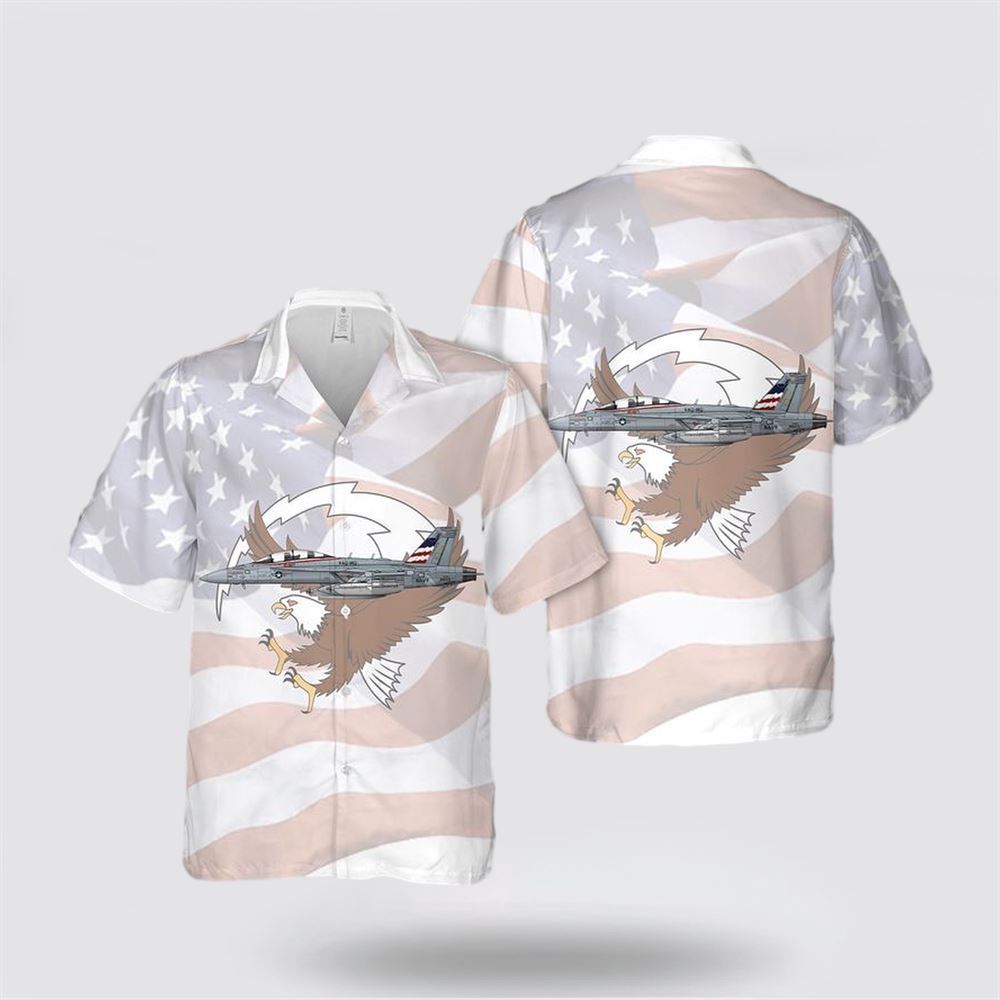 US Navy VAQ-140 Patriots EA-18G Hawaiian Shirt - Gifts For Military Personnel