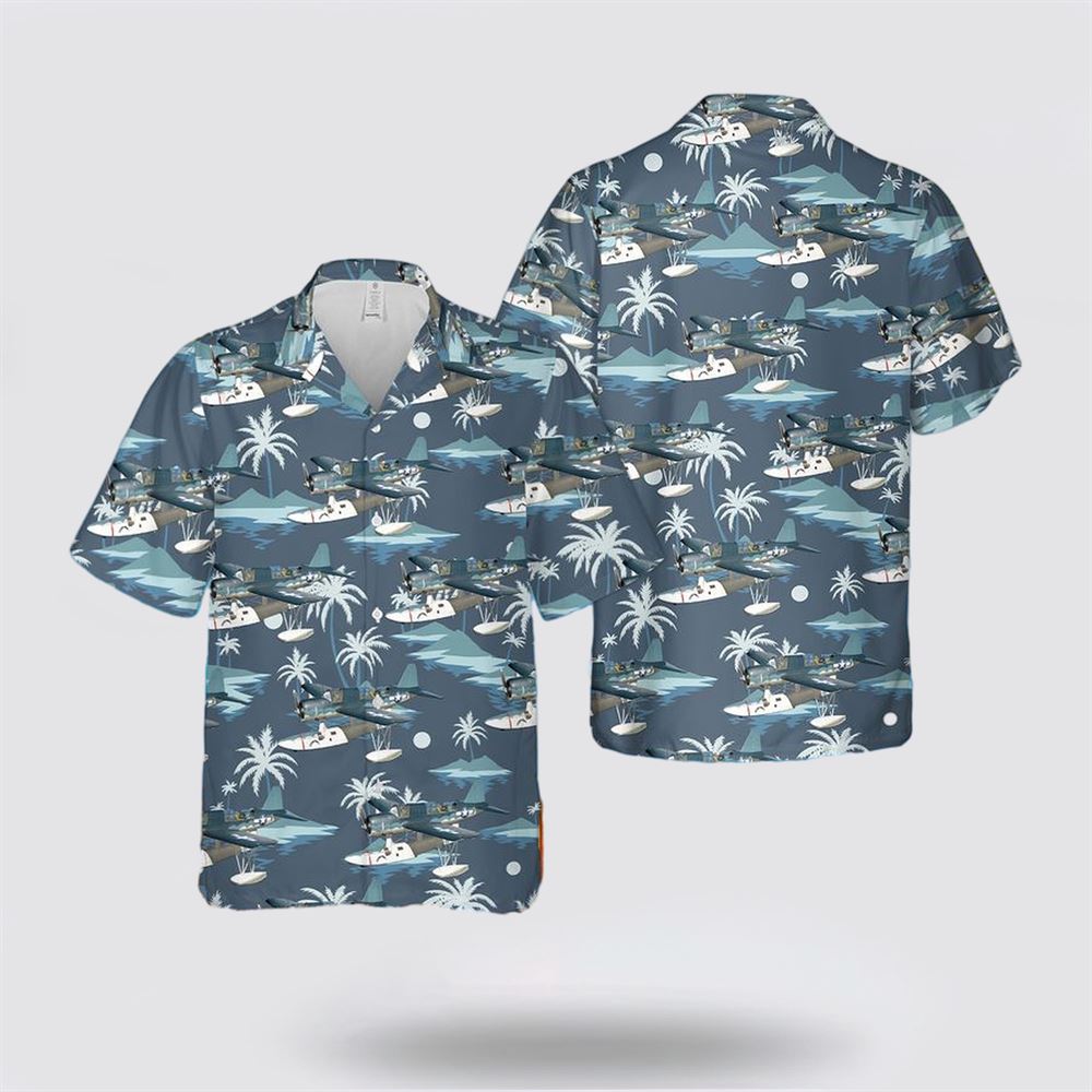 US Navy Vought OS2U Kingfisher Hawaiian Shirt - Beach Clothes Gifts For Military Personnel