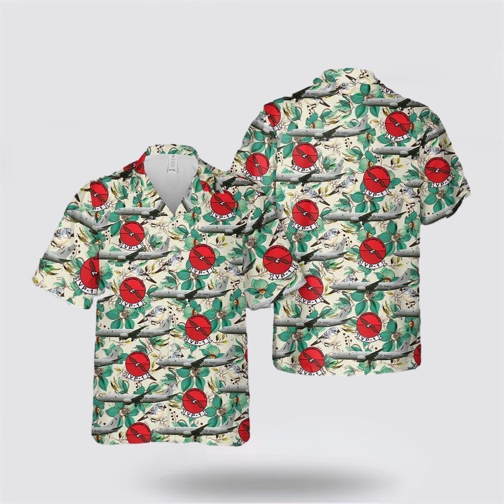 US Navy VP-1 Screaming Eagles P-8A Hawaiian Shirt - Gifts For Military Personnel