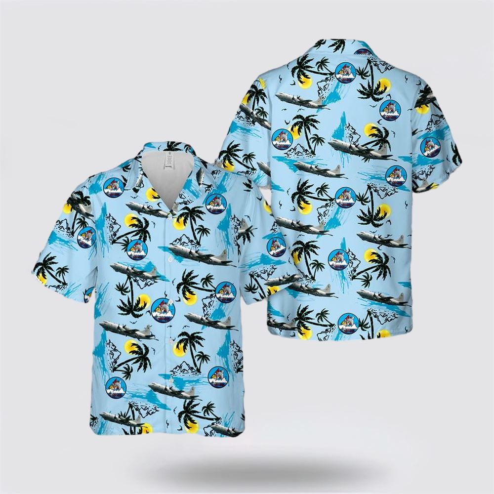 US Navy VP-45 Pelicans P-3C Hawaiian Shirt - Beachwear Gifts For Navy Military Personnel