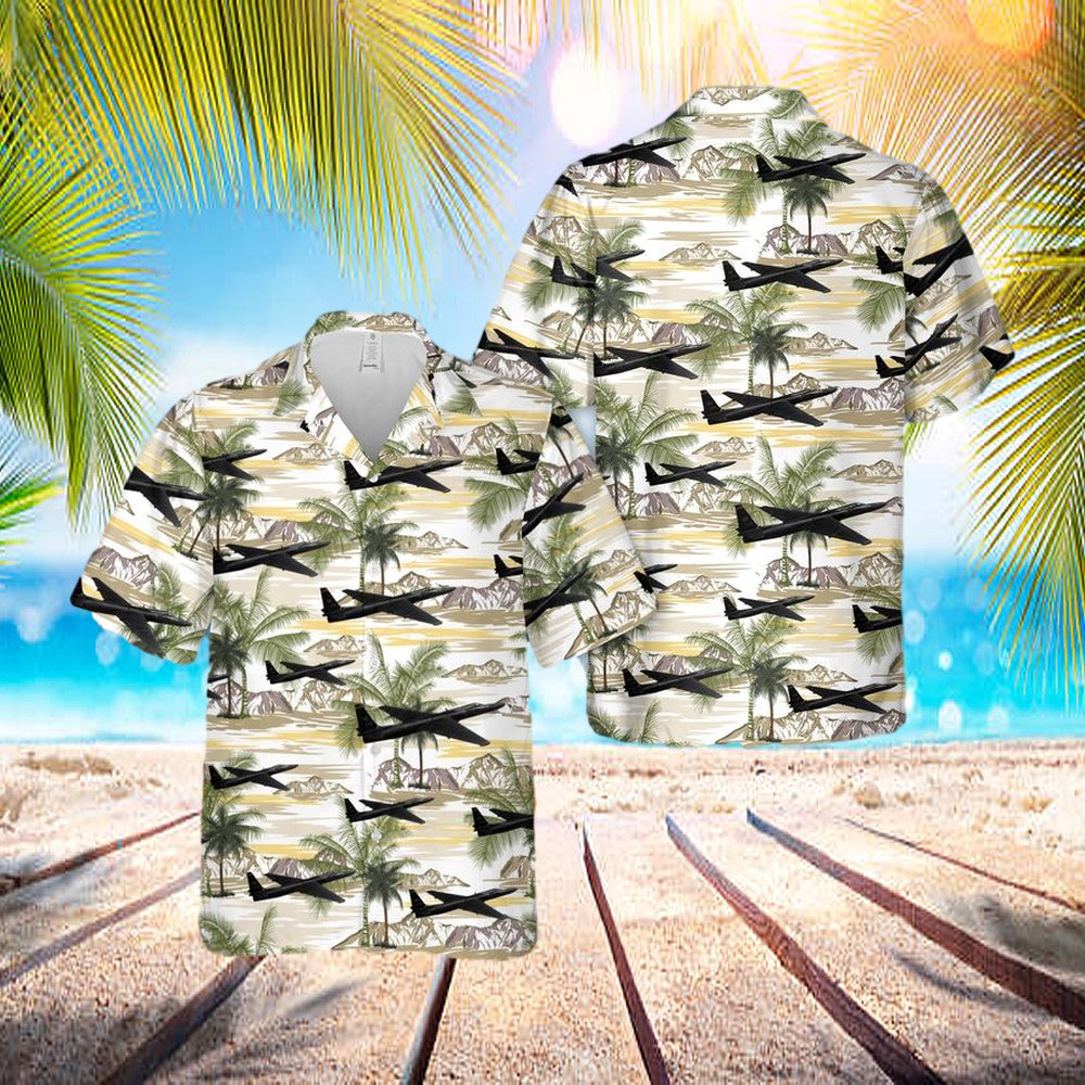 Usaf U-2 Dragon Lady 80-1080 From The 9th Reconnaissance Wing Hawaiian Shirt - Beachwear For Men - Best Hawaiian Shirts