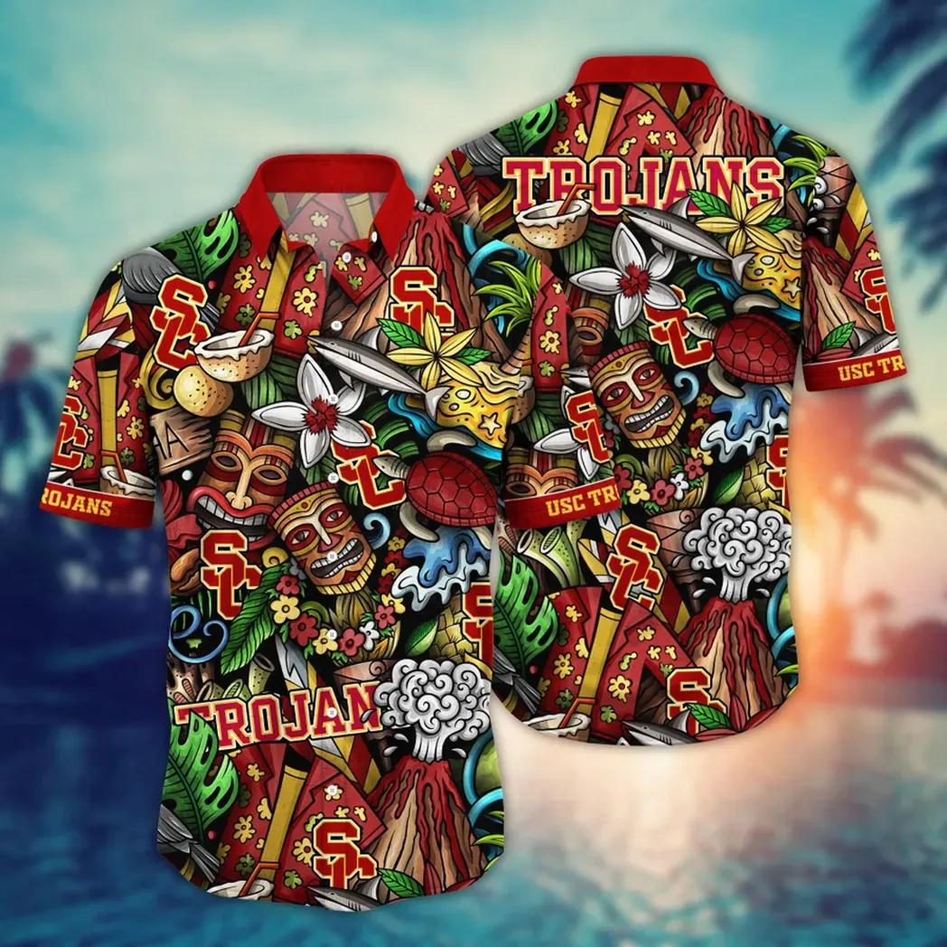 USC Trojans NCAA Flower Aloha Hawaiian Shirt 5, NCAA Hawaiian Shirt