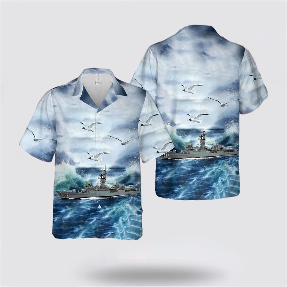 USS Reasoner (FF 1063) U.S Navy Ship Reunions Hawaiian Shirt - Beachwear Gifts For Navy Military Personnel