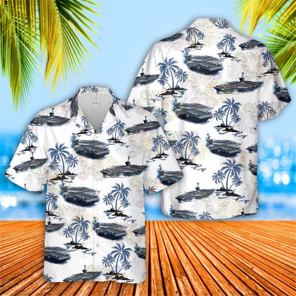Uss Theodore Roosevelt (Cvn-71) Hawaiian Fourth Of July Shirt, 4th Of July Hawaiian Shirt, 4th Of July Shirt