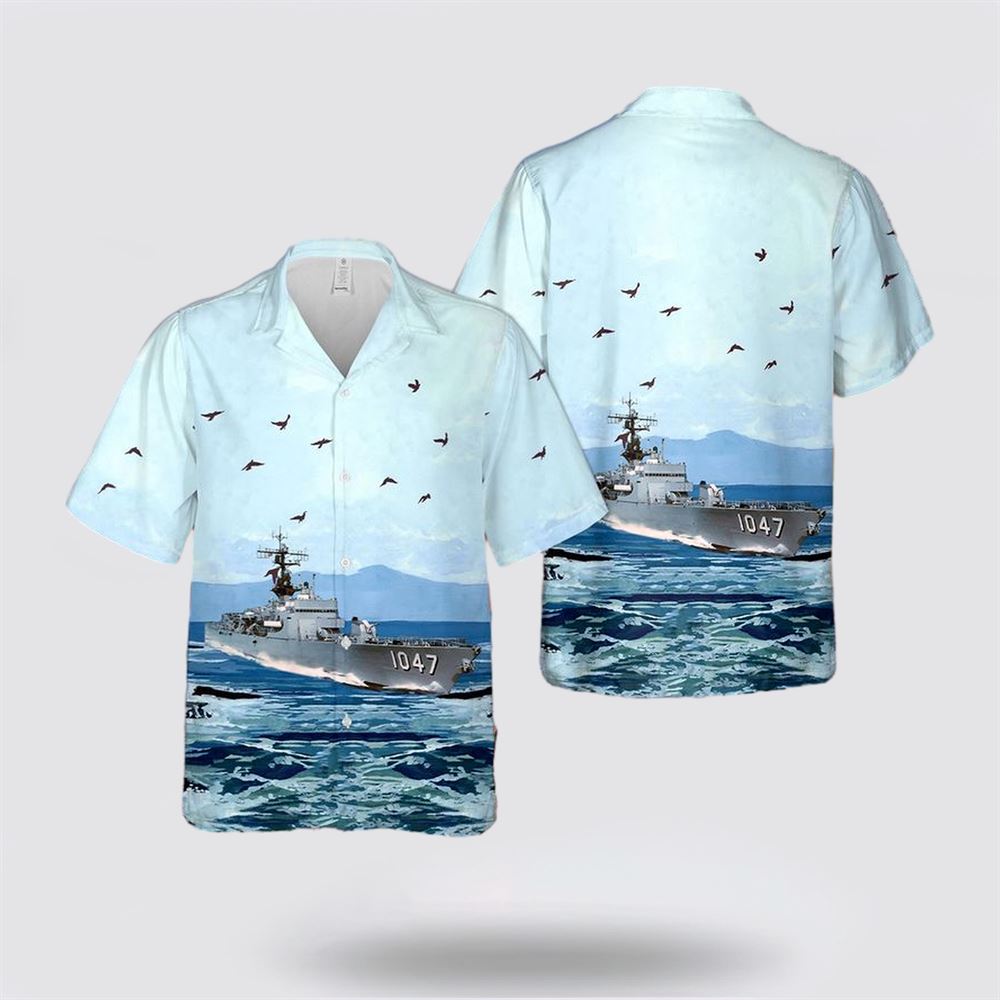 USS Voge (DEFF-1047) U.S Navy Ship Reunions Hawaiian Shirt - Beachwear Gifts For Navy Military Personnel
