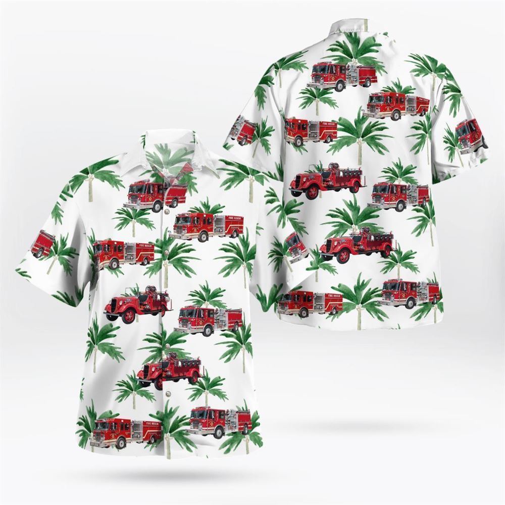 Verbank, NY, Union Vale Fire District Hawaiian Shirt - Gifts For Firefighters In Verbank
