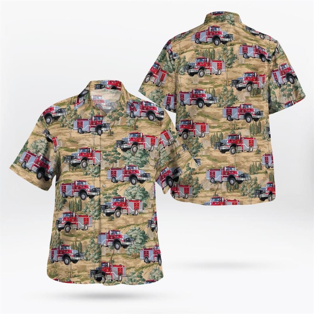 Vermont, New Haven Fire Department Hawaiian Shirt - Gifts For Firefighters In Vermont