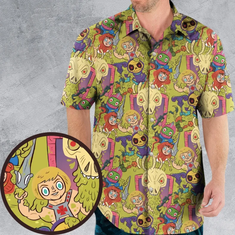 Victims of the Slime Pit He-Man and the Masters of the Universe Hawaiian Shirt