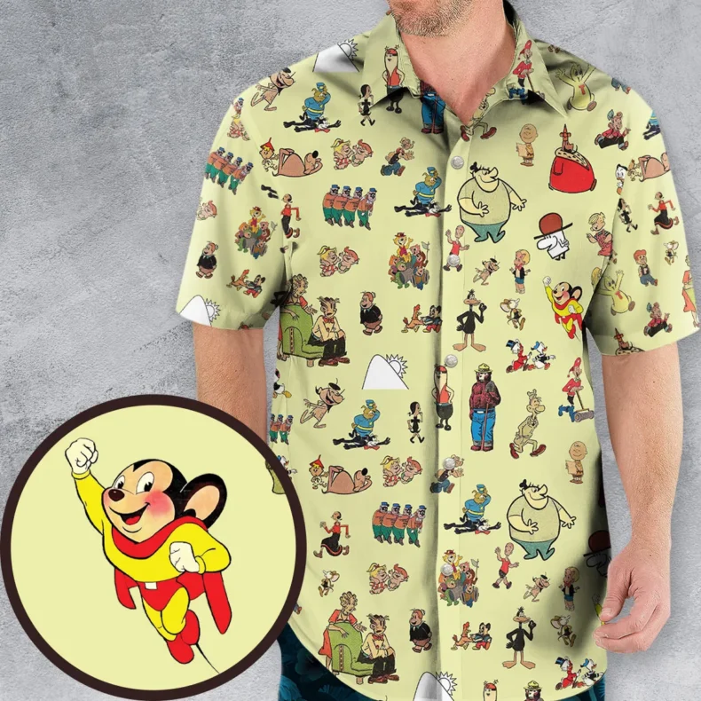 Vintage Comic Book to Cartoons Hawaiian Shirt