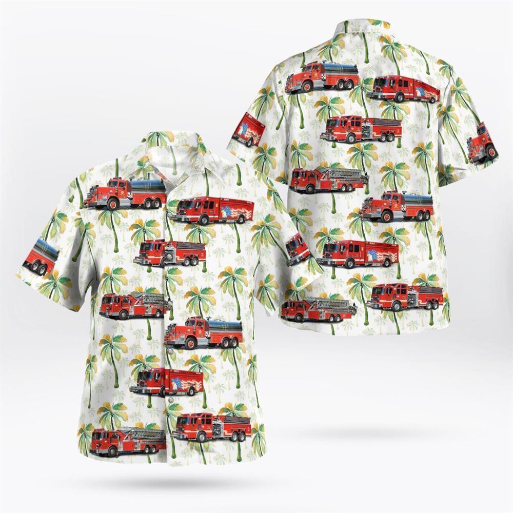 Walden, New York, Coldenham Fire Department Hawaiian Shirt - Gifts For Firefighters In Walden, NY