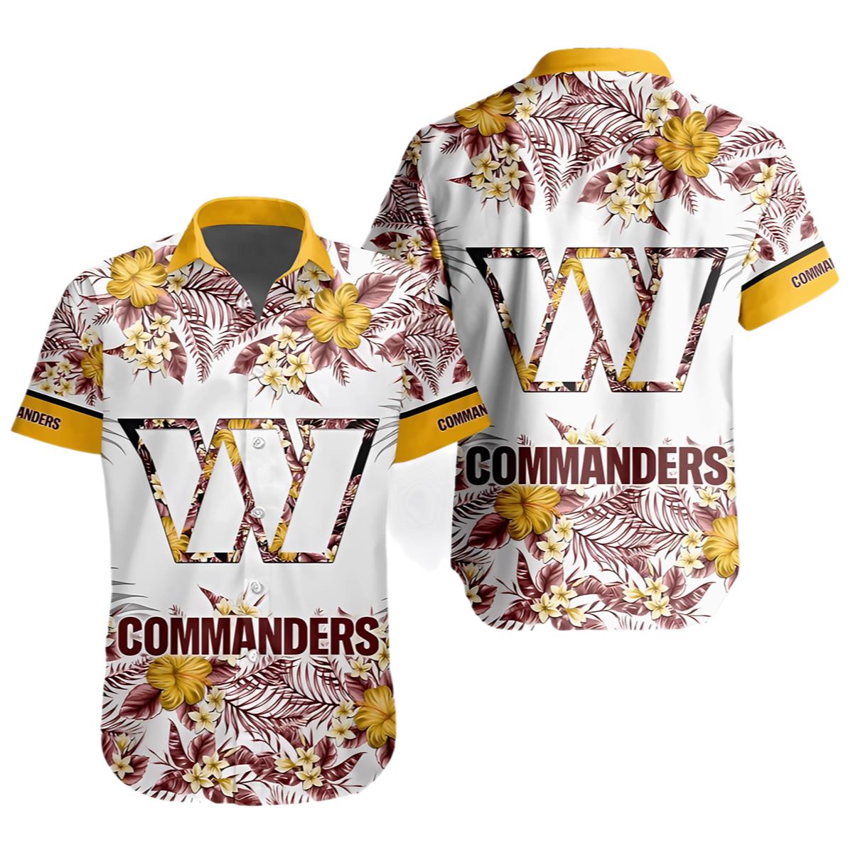 Washington Commanders Special Floral Tropical Hawaiian Shirt