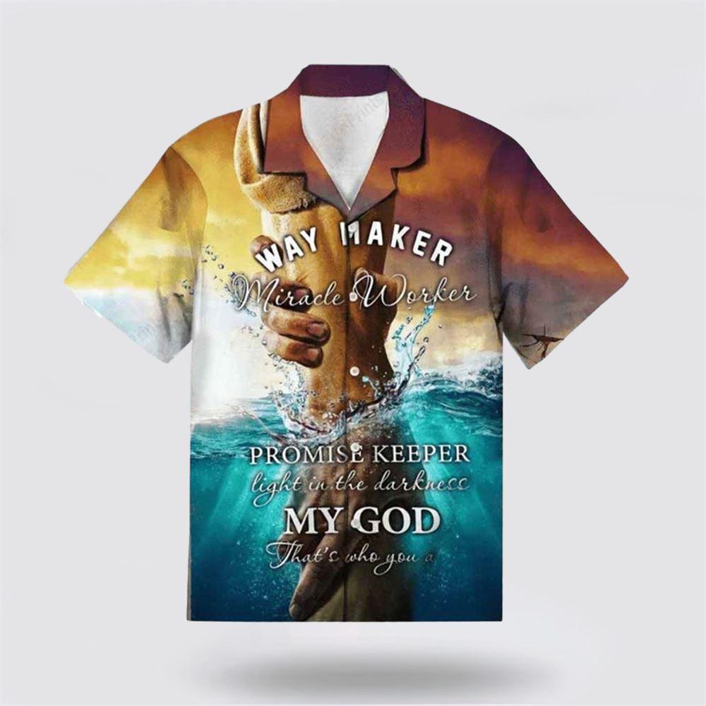 Way Maker Miracle Worker Christian Hawaiin Shirt - Gifts For Christian Families