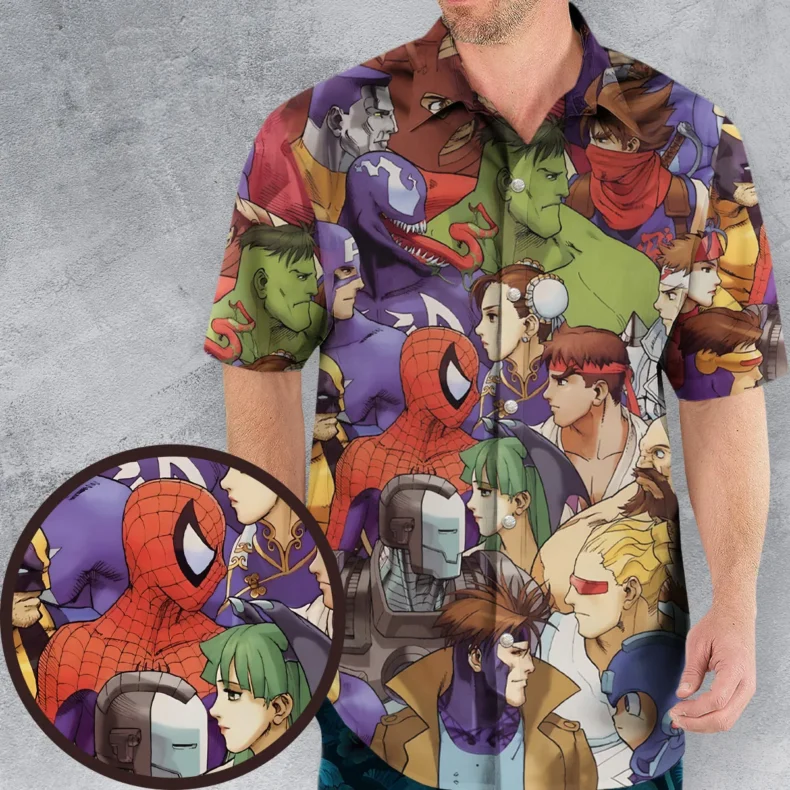 Wear The Battle Marvel vs Capcom Hawaiian Shirt
