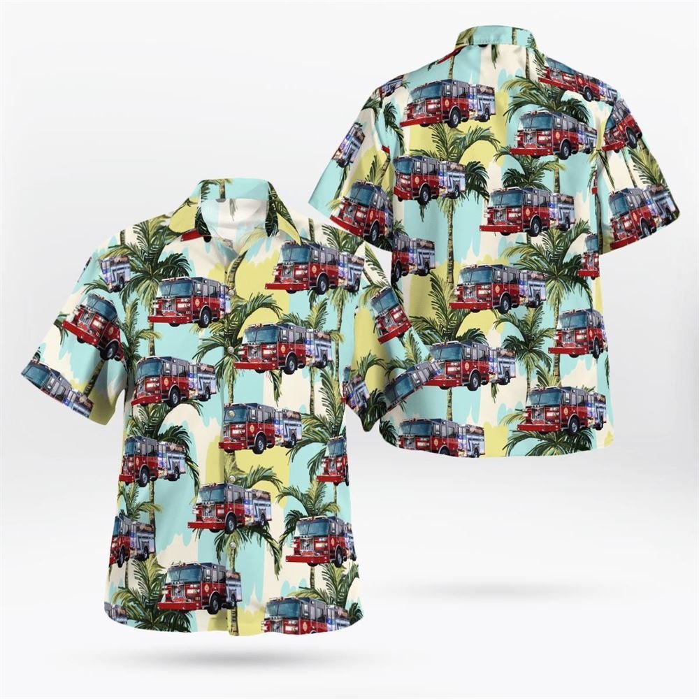 Webster, New York, West Webster Fire Department Hawaiian Shirt - Gifts For Firefighters In Webster, NY