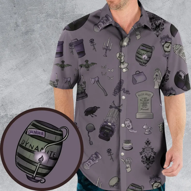 Welcome Foolish Mortals Haunted Mansion Hawaiian Shirt