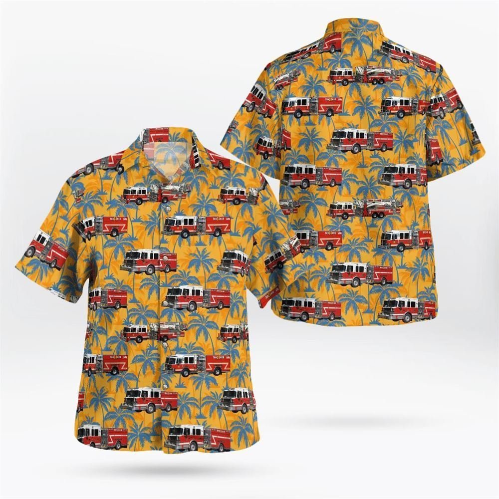West Nyack, New York, West-Nyack Fire-Department Hawaiian Shirt - Gifts For Firefighters In West Nyack, NY