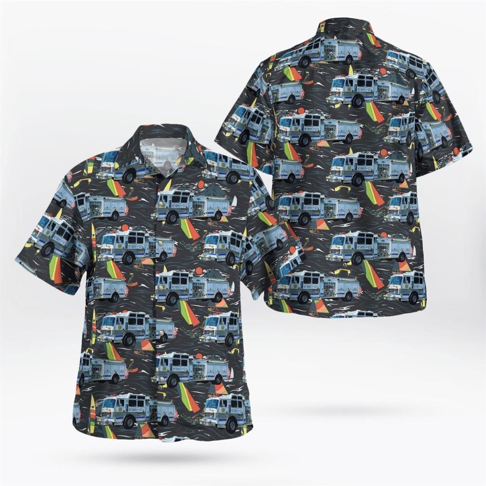 West Trenton Vol. Fire Co. #1 Station 33, Ewing, New Jersey Hawaiian Shirt - Gifts For Firefighters In West Trenton, NJ