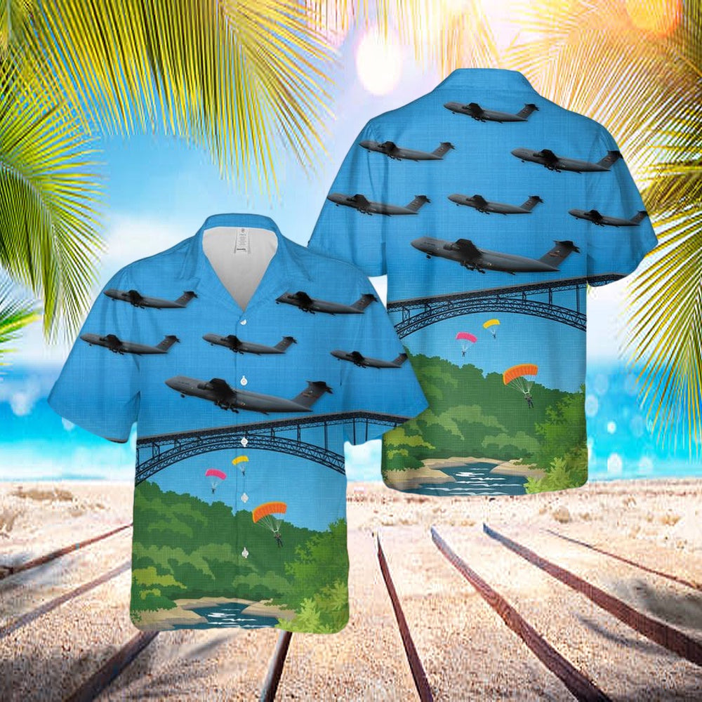 West Virginia Air National Guard 167th Airlift Squadron Lockheed C-5a Galaxy 70-0452 Hawaiian Shirt - Beachwear For Men - Best Hawaiian Shirts