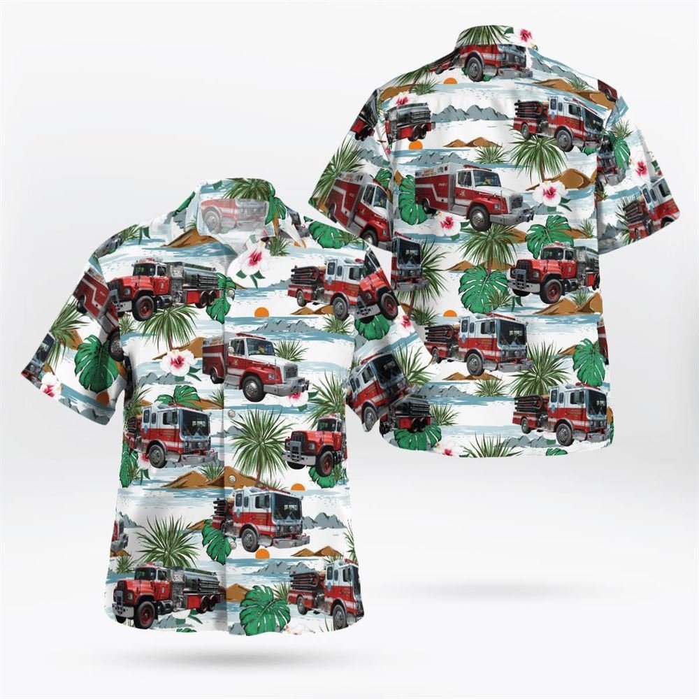 Westchester County, New York, Banksville Independent Fire Department Hawaiian Shirt - Gifts For Firefighters In Westchester County, NY