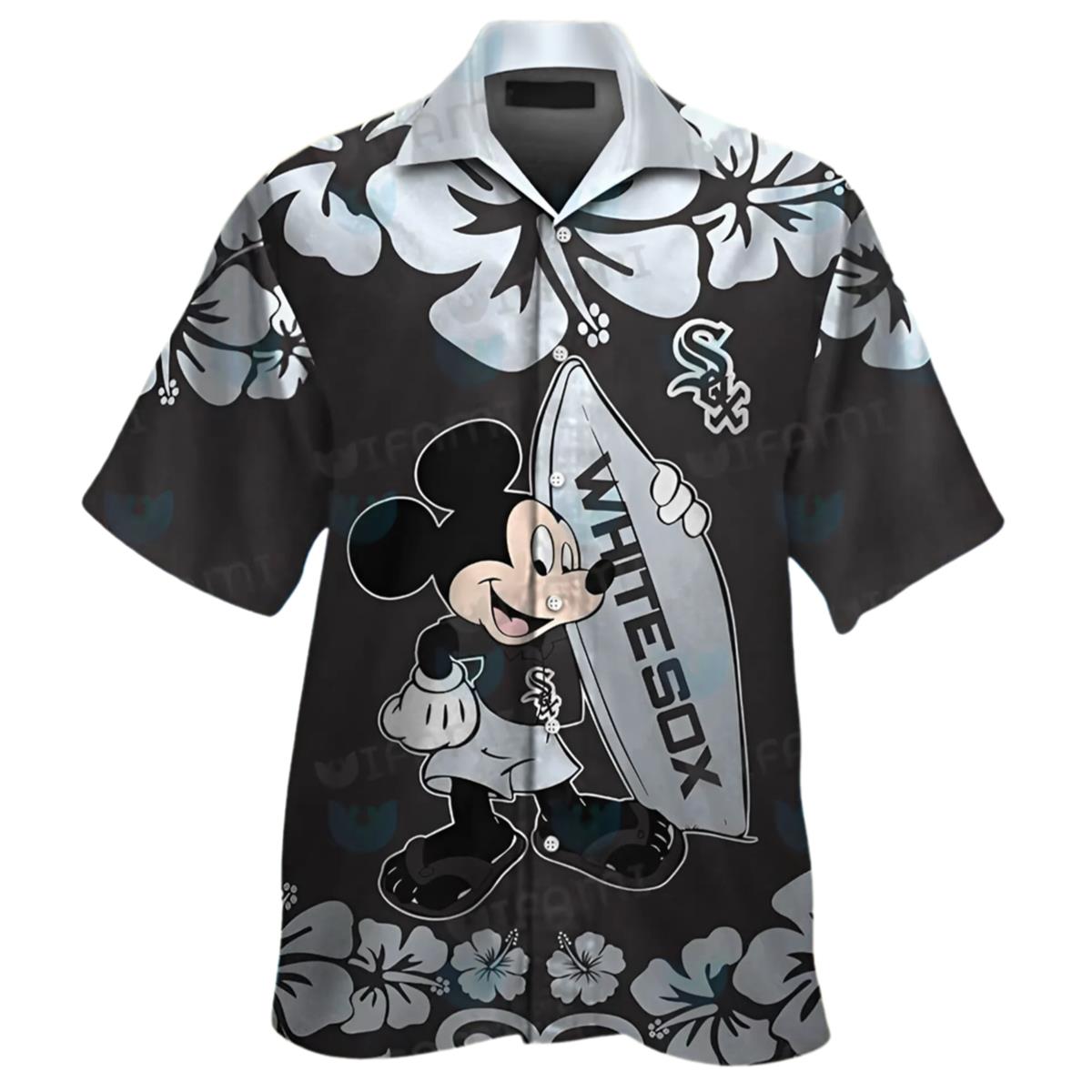 White Sox Hawaiian Shirt Mickey Surfboard