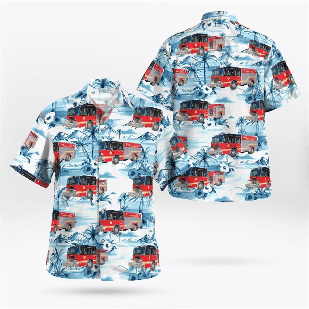 Williamstown, New Jersey, Buena Vista Township Fire Hawaiian Shirt - Gifts For Firefighters In Williamstown, NJ