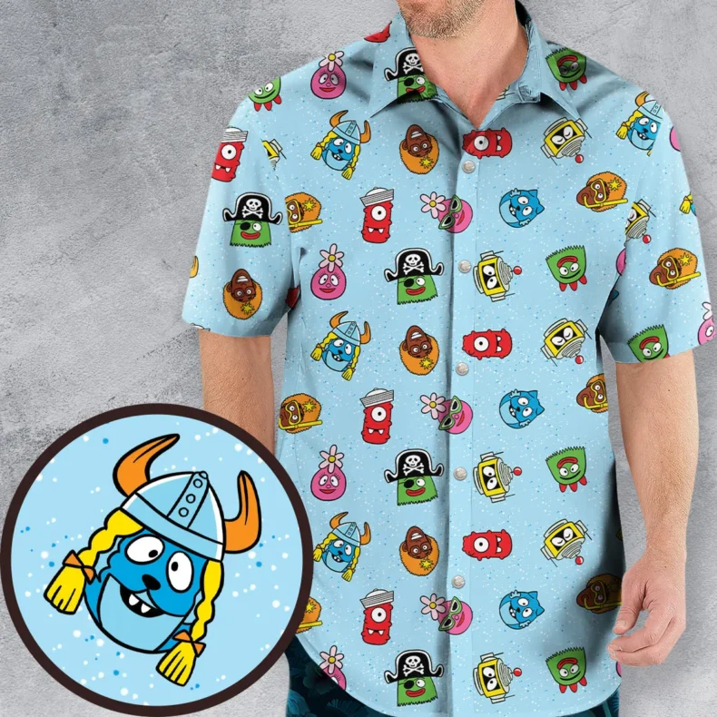 Yo Gabba Gabba Star Wars Mashup Hawaiian Shirt