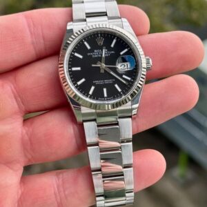 Rolex Datejust 36mm 126234 Bright Black Dial Watch Men-3