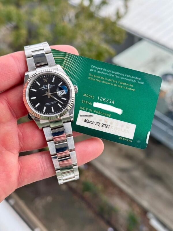 Rolex Datejust 36mm 126234 Bright Black Dial Watch Men-3