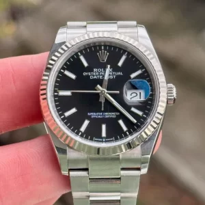 Rolex Datejust 36mm 126234 Bright Black Dial Watch Men-4